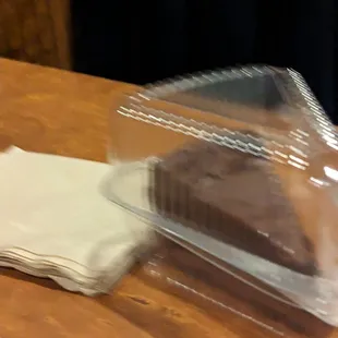 Chocolate cake to go...it's very good