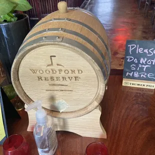 a wooden keg
