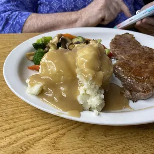 Steak dinner