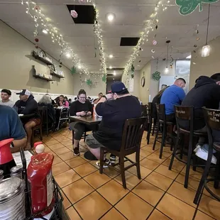 Inside dining area