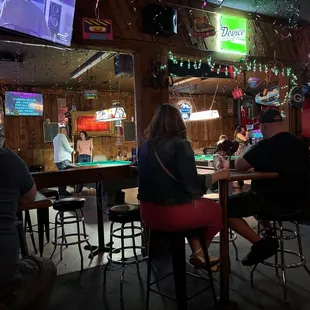 people sitting at the bar