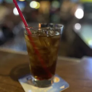 a drink with a straw