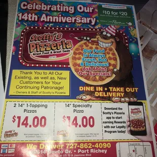 THIS IS ANOTHER REASON I LOVE THIS PLACE!  BEST PIZZA AND WINGS IN PASCO!!!