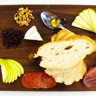 Charcuterie Board - Salami, Pepperoni, Prosciutto, Brie, Irish Cheddar, and Blue Cheese w/Fruits, Nuts, Honey, Biscoff, and Crostini&apos;s
