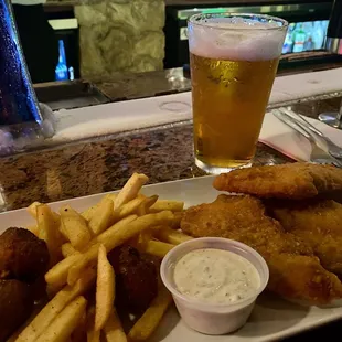Fish and chips. Very good.
