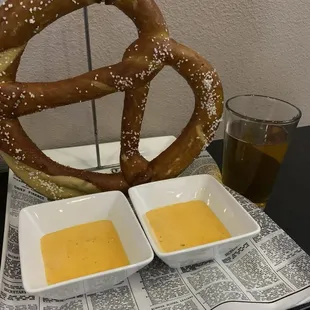 Jumbo Bavarian Pretzel  extra cheese