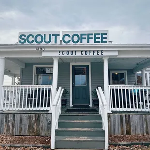 the front of scout coffee
