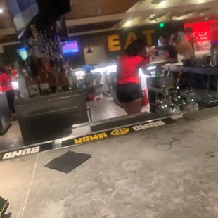 Bartentenders ignoring me and serving everyone else, I'm the only black person here.