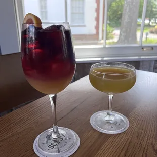 Sangria and mimosa