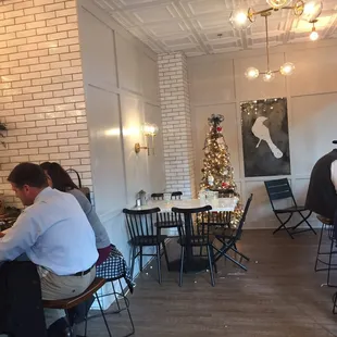The back of the restaurant