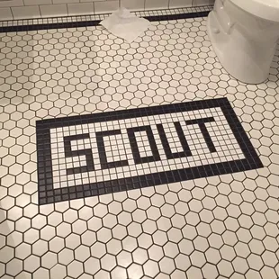 Even has cute details in the bathroom!
