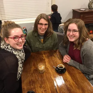 Morgan, Brenna, and Kristin at soft open.