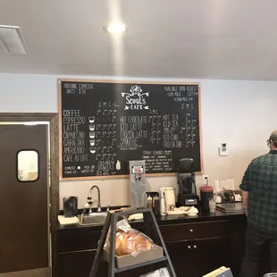 The regular menu