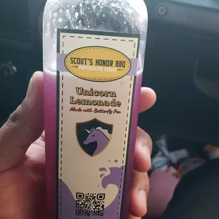 Unicorn lemonade. You really don't want to know what I think is in it...but it is delicious.