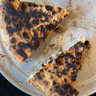 Pizza on bottom..you decide.