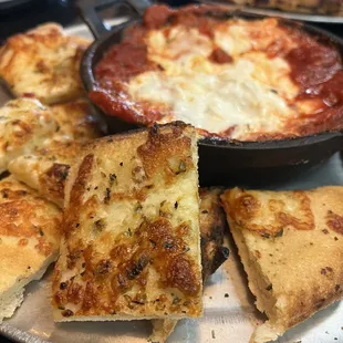 Goat cheese and marinara dip