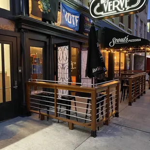 Outdoor Seating for Scout's and the Verve