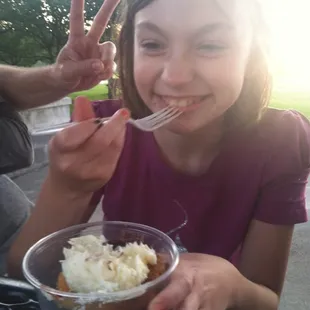 Alli loved the Tollhouse Cupcake with buttercream frosting