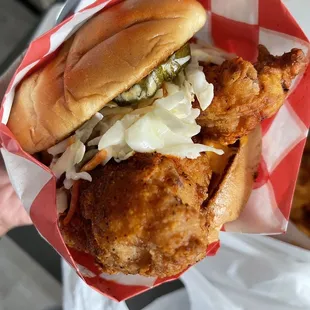 Hot Chicken Sandwich w/Fries