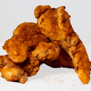 a pile of fried chicken