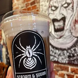 Somethin' Wicked  HOUSEMADE UBE SYRUP, ESPRESSO, OAT MILK, ICE.