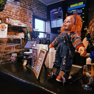 Ordering counter and menu