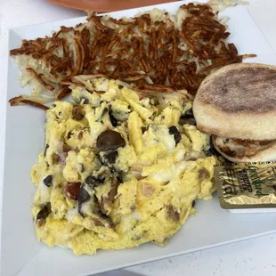Mushroom and Bacon Omelette