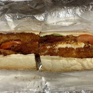 Flounder Fish Hoagie