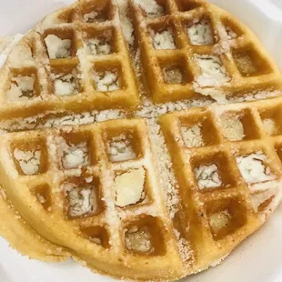 Belgian Waffle with Syrup and Extra Butter