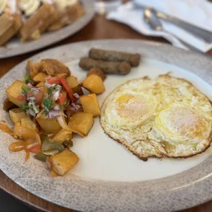 Sides with the pancakes