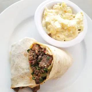 Local's Favorite - Mediterranean Burger Wrap