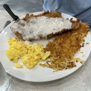 Chicken fried chicken. Have had crispier elsewhere.