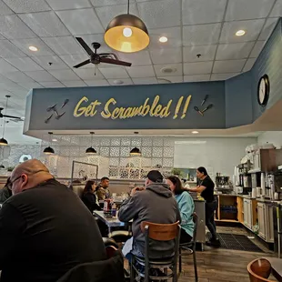 customers sitting at tables