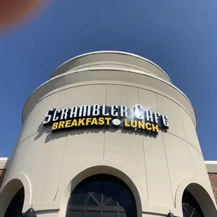 the front of the restaurant