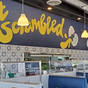 the interior of scrambler cafe