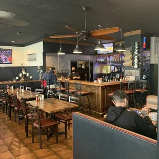 the dining area