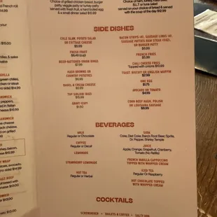 Menu from Dec 11th 2024