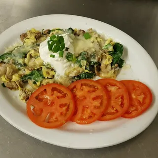 Fresh Spinach Scramble