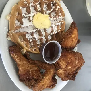 chicken and waffles