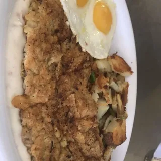 Chicken Fried Steak and Eggs