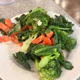 Steamed veggies