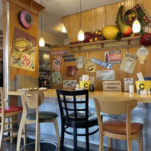 the interior of a restaurant