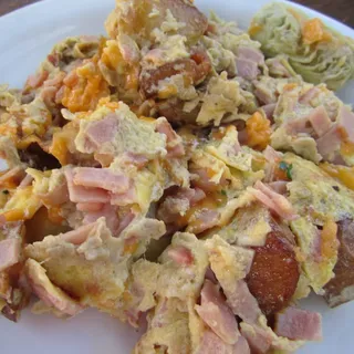 Bacon Cheddar Spuds Scramble