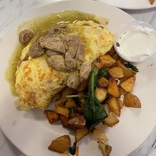 Chile Verde Omelette