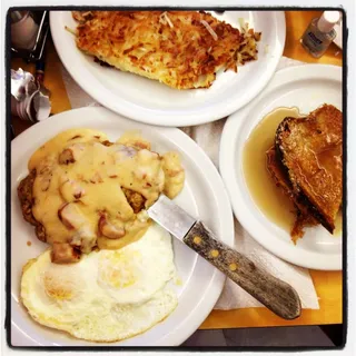 Country Fried Steak and Eggs