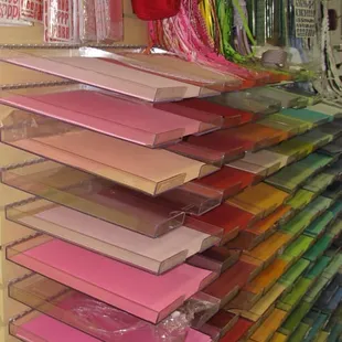 a peek at the cardstock wall