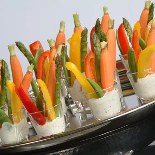 Crudites shots