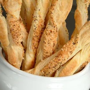 Asiago cheese straws