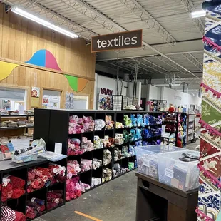 Just a sample of the textiles they carry.