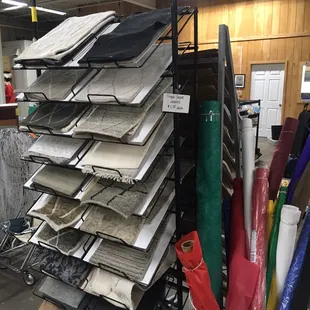 Who knew you could recycle carpet samples?!